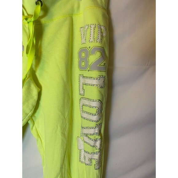 Hard Candy Bright Green Joggers Sweatpants Womens Juniors Xl 15/17 - Picture 2 of 3